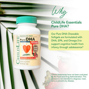 ChildLife Essentials Pure DHA chewable softgels kids supplement 90 count