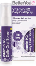 BetterYou Vitamin K2 Oral Spray, Peppermint - 25ml