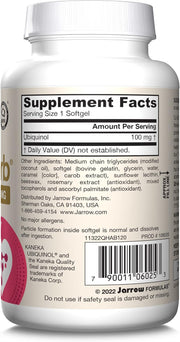 Barcode Image: Jarrow Formulas Ubiquinol QH-Absorb 100mg softgels barcode 120 count