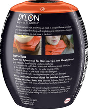 Dylon All-in-1 Washing Machine Fabric Dye Pod Fresh Orange 350g ingredients information packaging