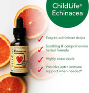 ChildLife Essentials Echinacea drops infant child liquid supplement orange flavour 30ml
