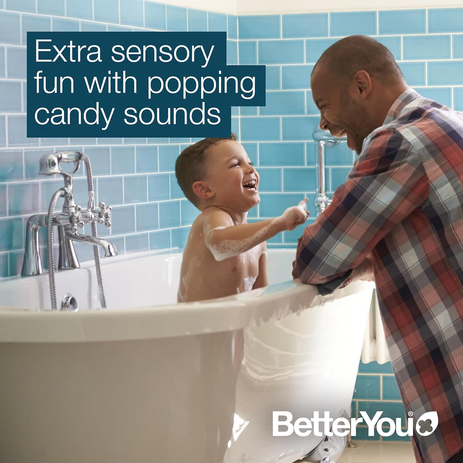 BetterYou Magnesium Whizz-Popping Kids Bath Flakes, Lavender - 750g