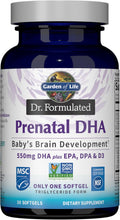 Garden of Life Dr. Formulated Prenatal DHA with Omega-3- 30 Softgels