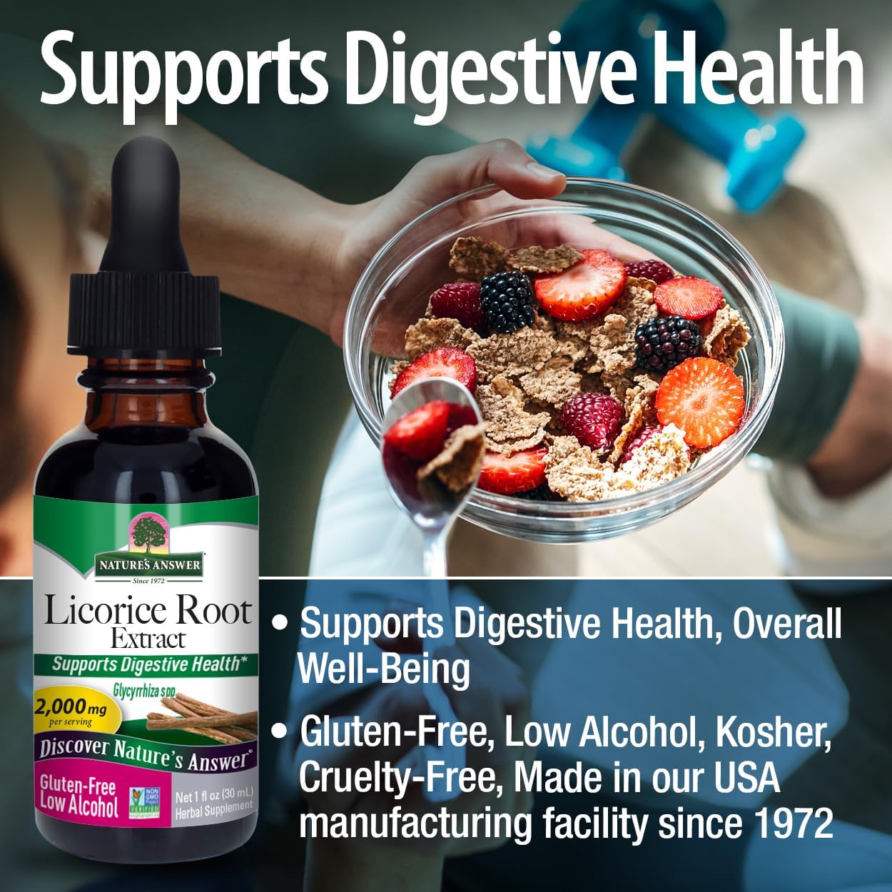 Nature’s Answer Licorice Root Herbal Liquid Supplement - 30ml