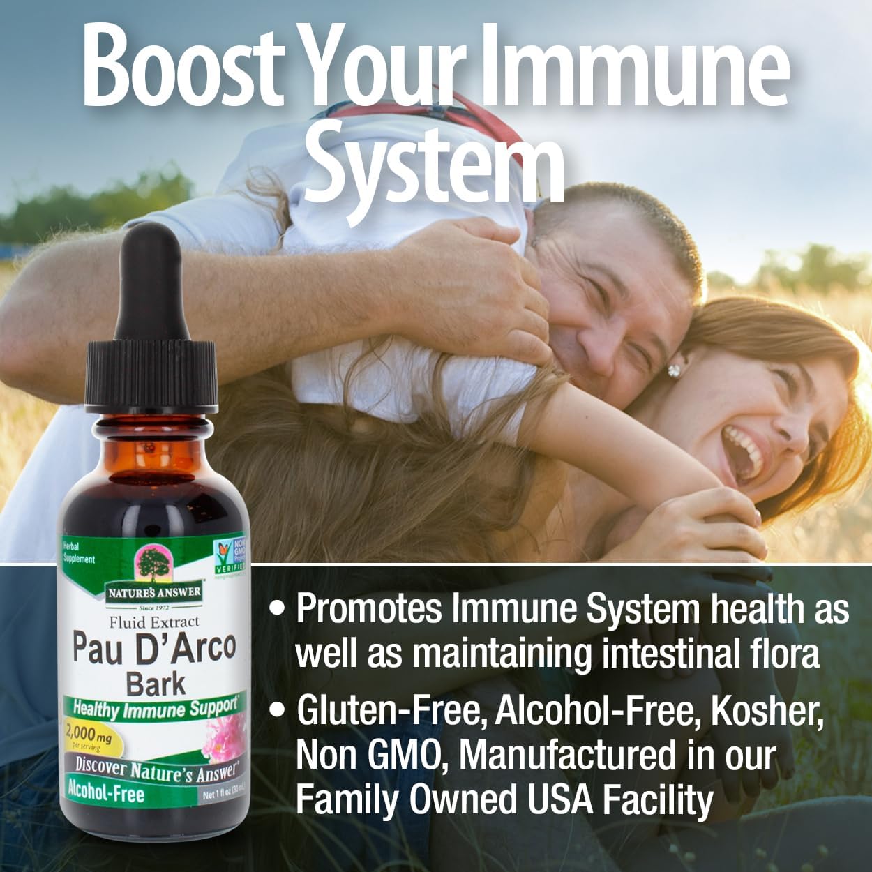 Nature’s Answer Pau D’Arco Alcohol-Free Bark Extract - 30ml