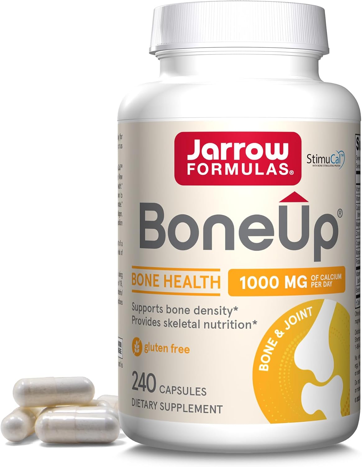 Jarrow Formulas BoneUp Calcium 1000mg 240 Capsules Pack of 2