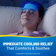 Kool'n Soothe Migraine Cooling Gel Sheets non medicated forehead cooling sheets 6 count lifestyle use image