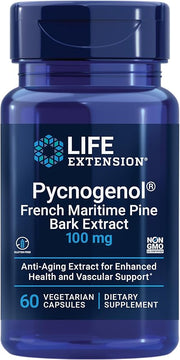 Life Extension French Maritime Pine Bark Extract bottle, 60 capsules.