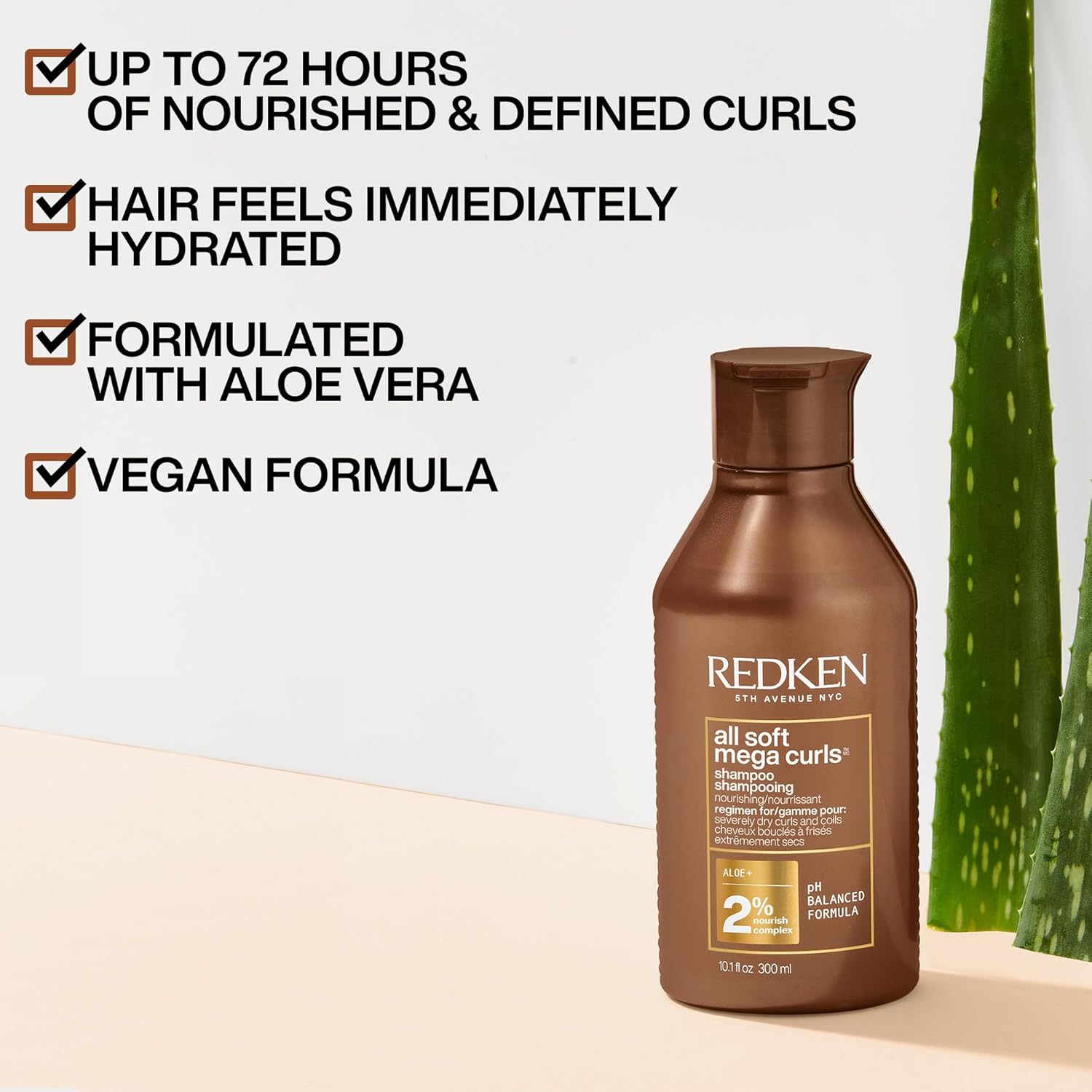 Redken All Soft Mega Curls Shampoo 300ml curly hair care product