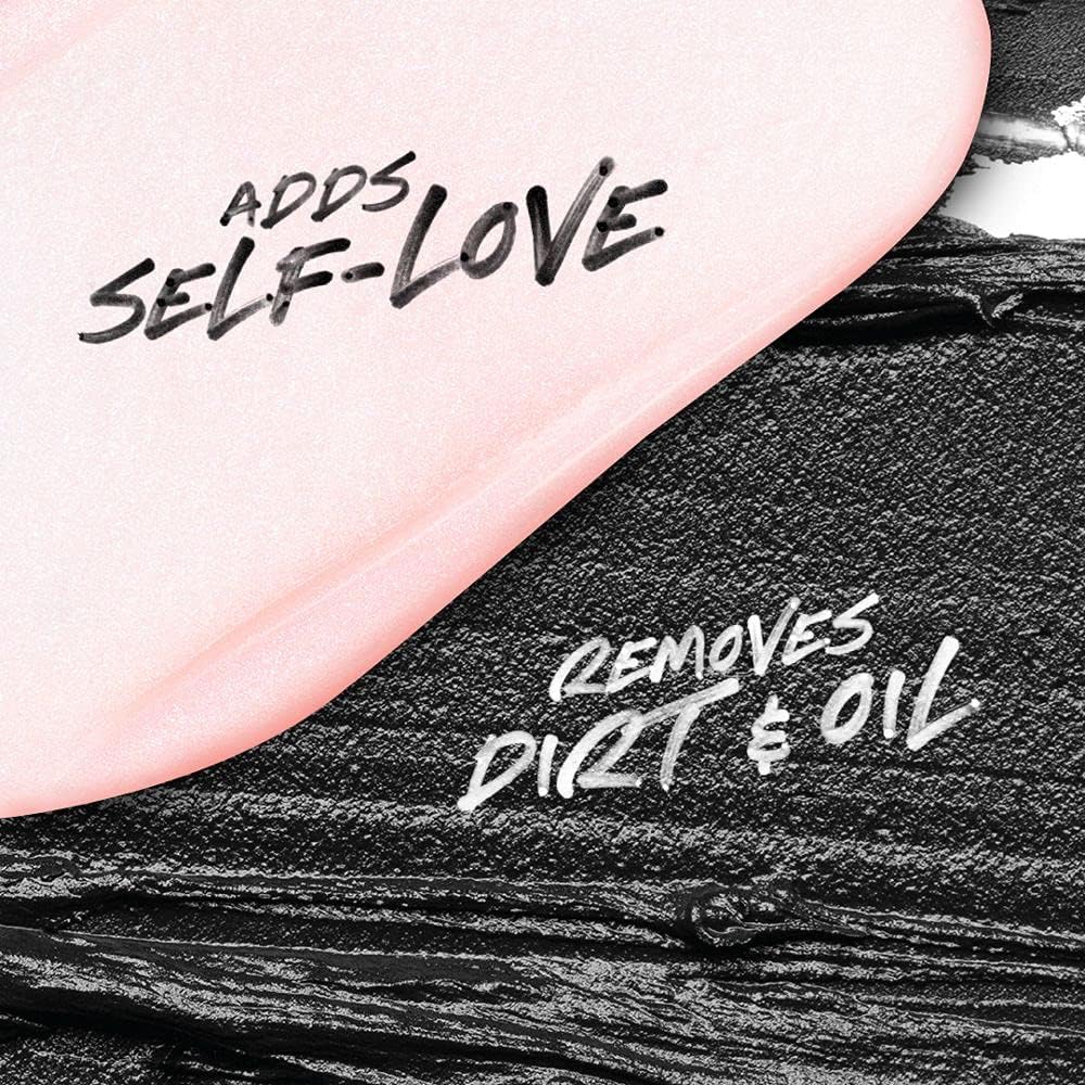 Bioré Rose Quartz + Charcoal Gentle Pore Refining Scrub 110ml facial exfoliator