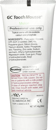 GC Tooth Mousse Melon - 40g | Remineralising Dental Crème for Sensitive Teeth
