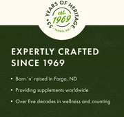 Swanson Full Spectrum Saffron Supplement, 15mg - 60 Capsules Count expertly crafted since 1969 brand heritage infographic