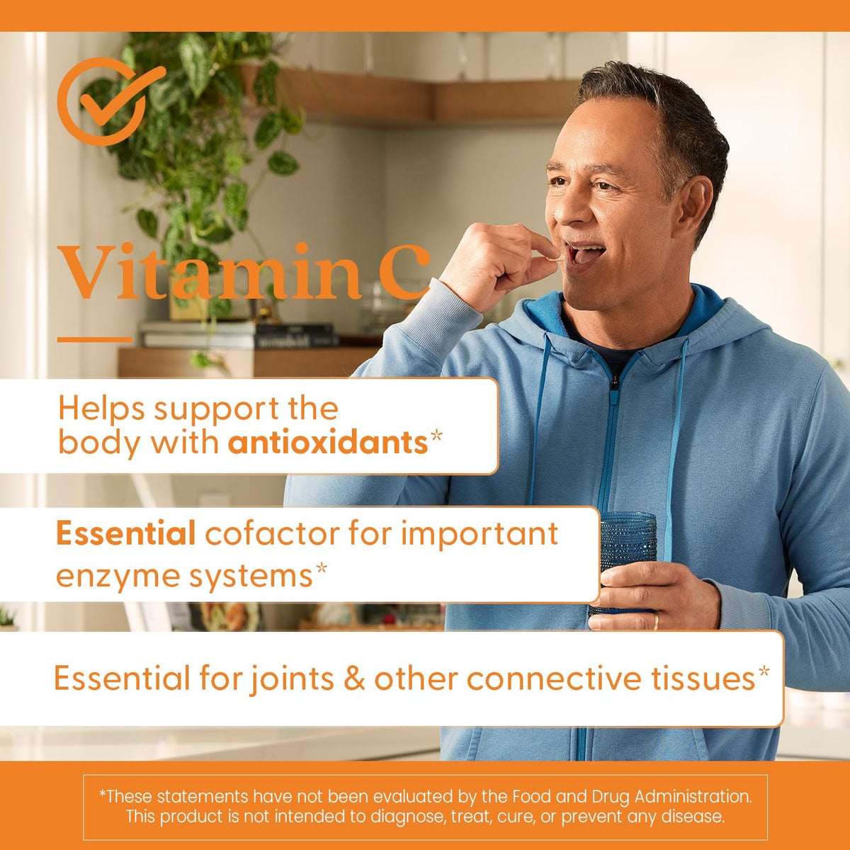 Doctor's Best Vitamin C 1000mg, bottle packaging, unflavoured, 1000mg, 120 or 360 veggie capsules, daily use instructions