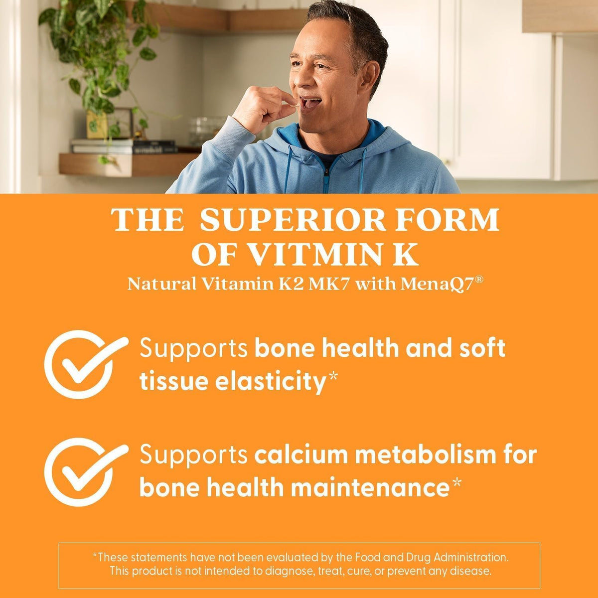 Doctor's Best Natuurlijke Vitamine K2 MK-7 met MenaQ7, 100 mcg, 60 Plantaardige Capsules