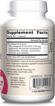 Barcode Image: Jarrow Formulas Citrus Bergamot 500mg veggie capsules barcode 120 count