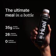 Huel Black Edition Ready-to-Drink Chocolate meal drink bottle serving instructions 500ml bottle 8 pack