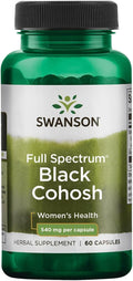 Swanson Volledig Spectrum Zwarte Cohosh Wortel 540mg – 60 Capsules