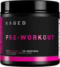 Kaged Pre Workout Supplement Powder - Berry Blast with Creatine & BCAAs - 570g