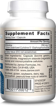 Barcode Image: Jarrow Formulas Citicoline CDP Choline 250mg capsules barcode 60 count