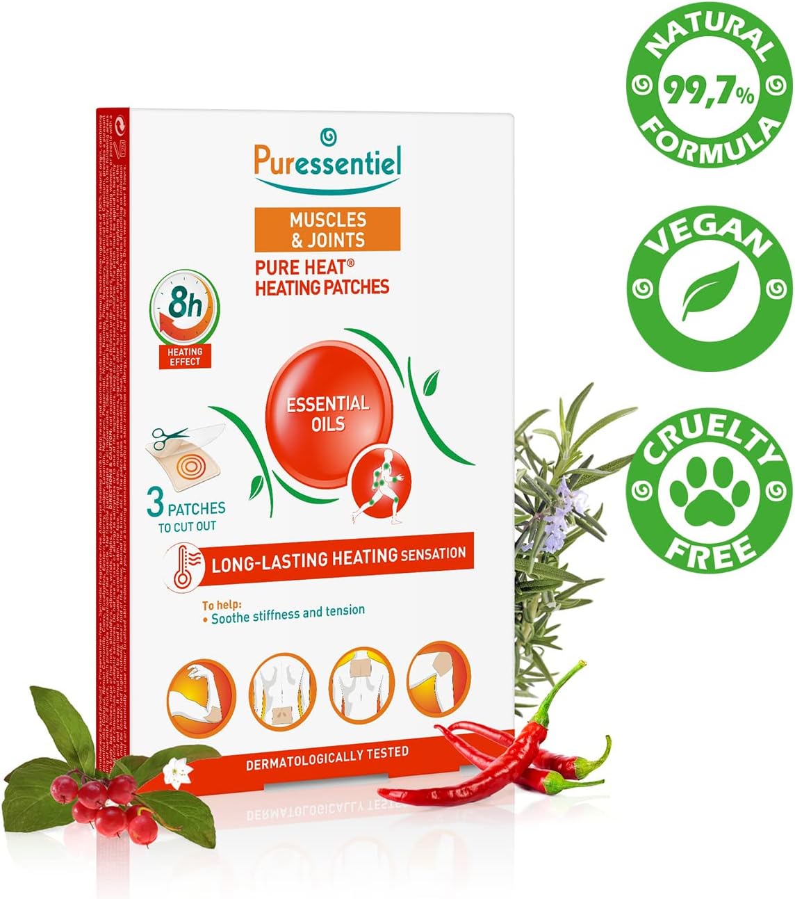 Puressentiel Muscles & Joints 8-Hour Heat Warming Patch - 3 Patches