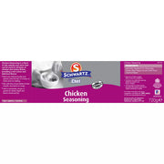 Supplement facts & ingredients image: Schwartz Chicken Seasoning ingredient information packaging 720g