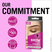 Schwarzkopf Brow Tint Dark Brown used for defined natural-looking eyebrows