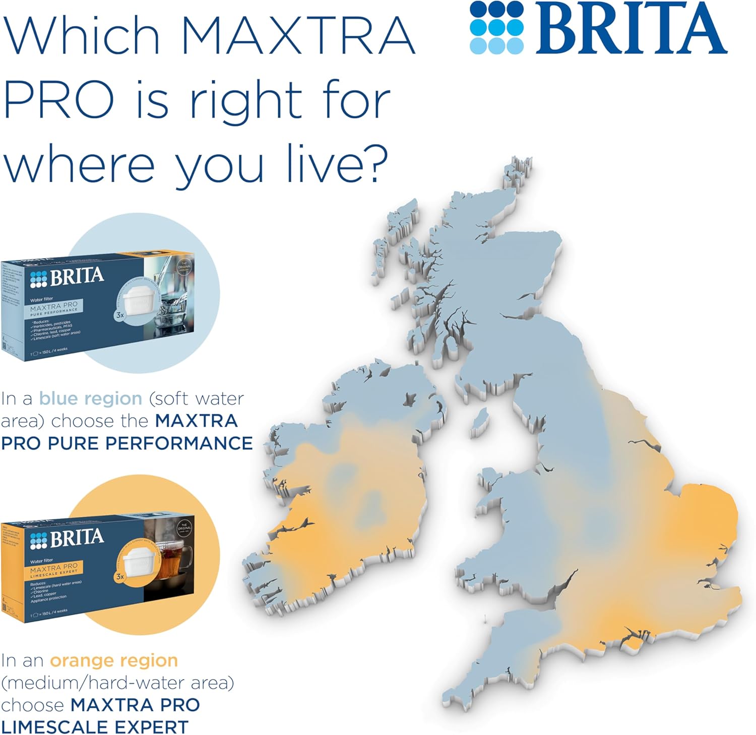 BRITA MAXTRA PRO Pure Performance & Limescale Expert Water Filter Cartridge 