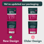 Nutrition Geeks Biotin Growth+ 10000mcg, vegan food supplement tablet packaging, no flavour, 180 tablets old & new packaging