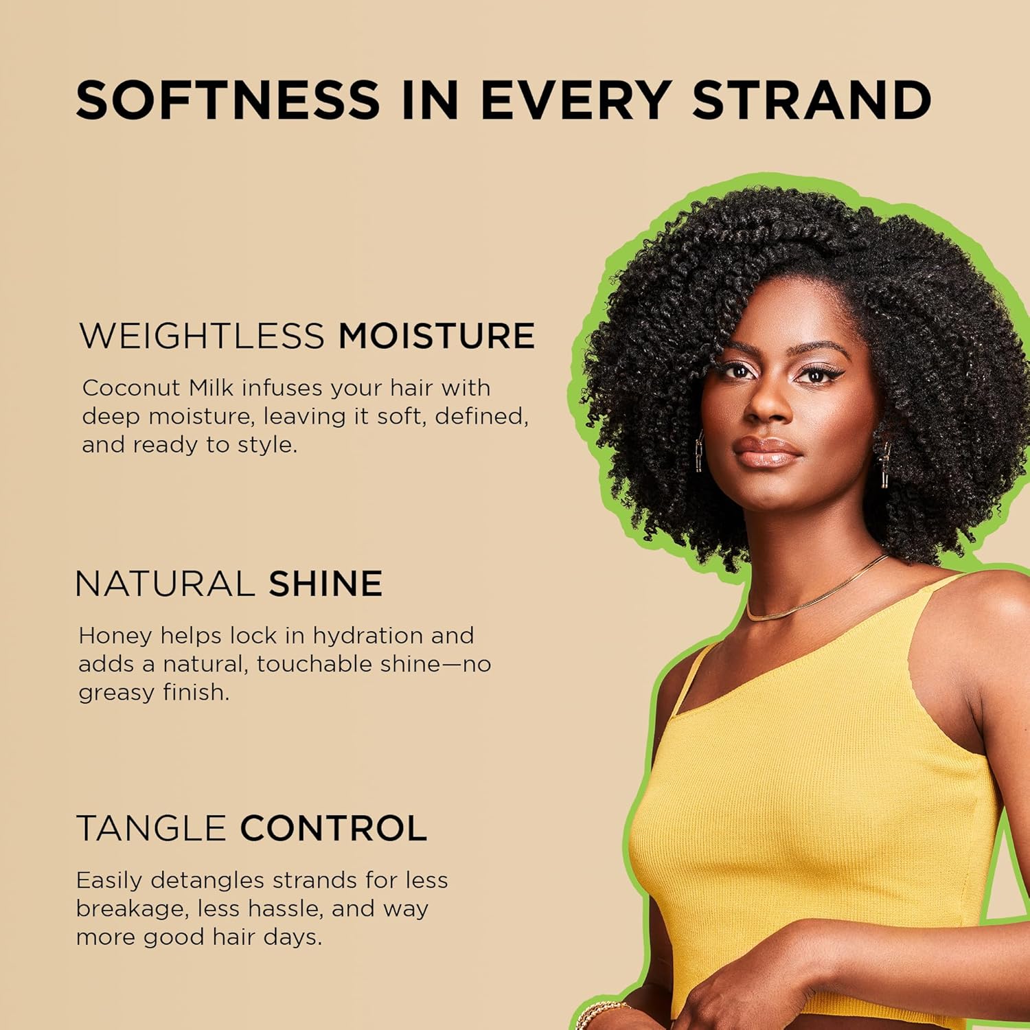
African Pride Moisture Miracle Coconut Milk & Honey Leave-In Conditioner 237ml for curly and coily hair