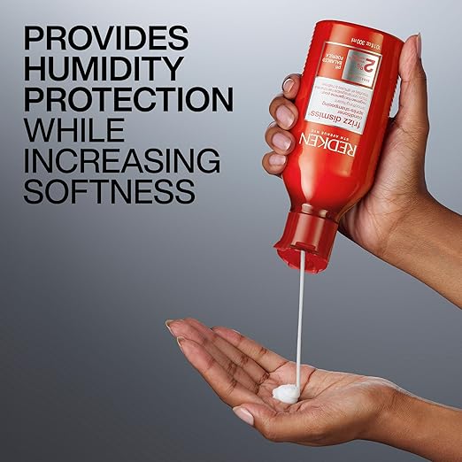 Redken Frizz Dismiss Conditioner bottle, 300ml, anti-frizz, formulation.