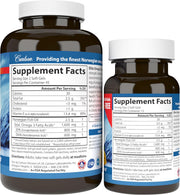 Supplement facts & ingredients image: Carlson Elite Omega 3 EPA DHA supplement facts softgels 120 count