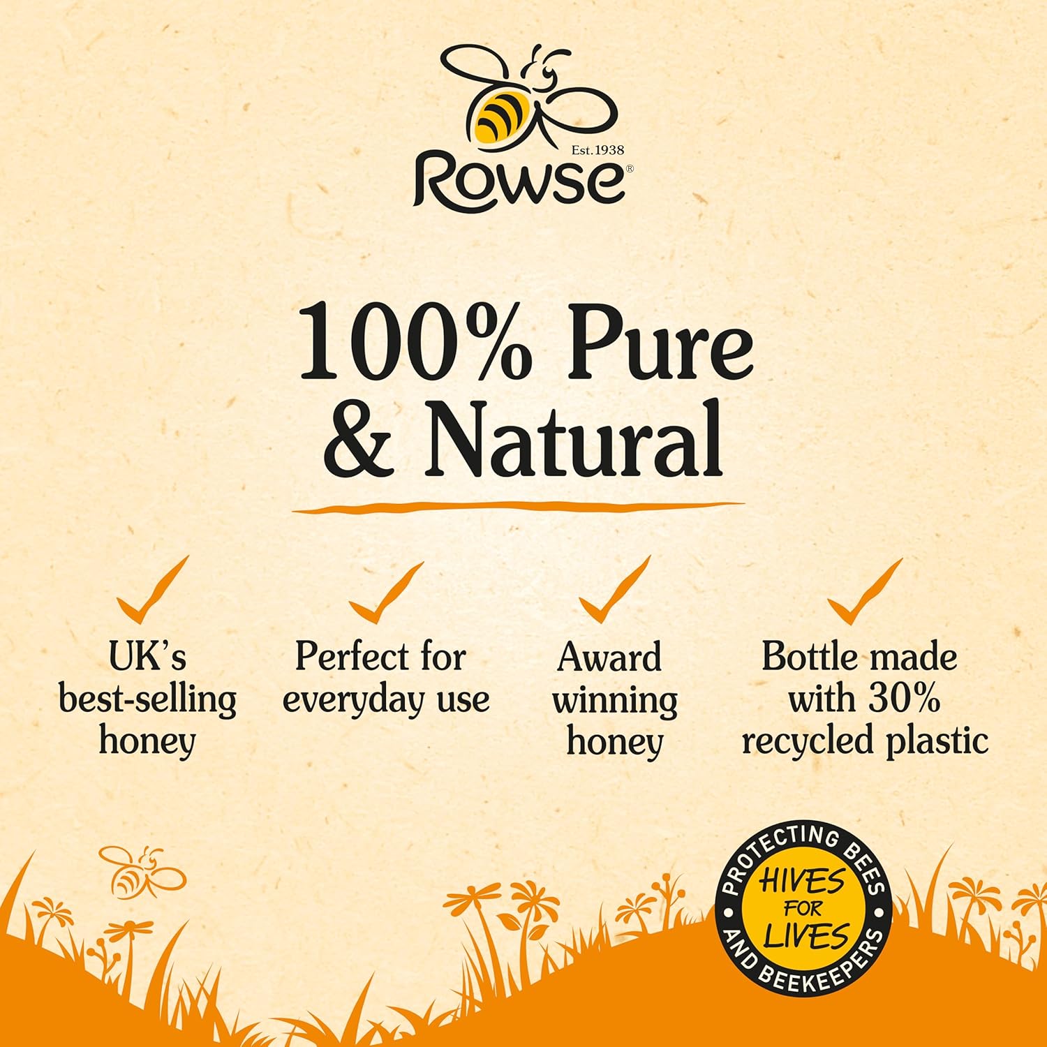 Rowse Clear Squeezy Honey – 1.36kg