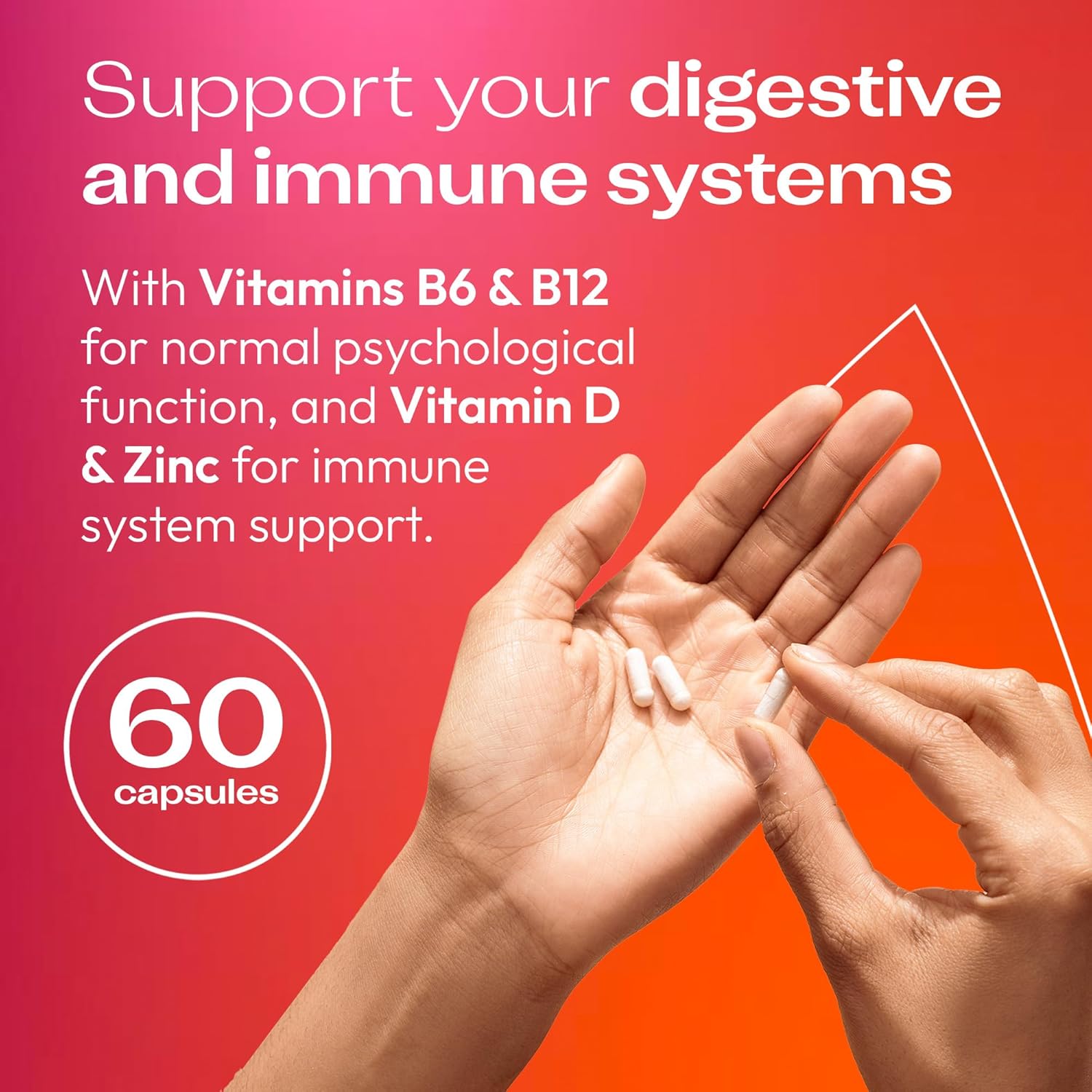 Bio-Kult Brighten Probiotic Capsules with Vitamins & Zinc - 60 Capsules