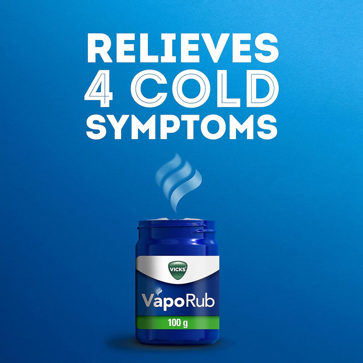 Vicks VapoRub 4-in-1 Cold Symptom Relief Ointment 100g