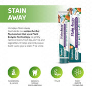 Himalaya Stain Away herbal toothpaste enamel friendly tube & box 75ml