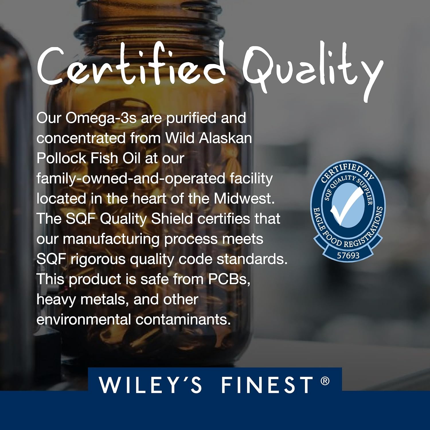 Wiley's Finest Wild Alaskan Fish Oil Peak EPA 1000mg 