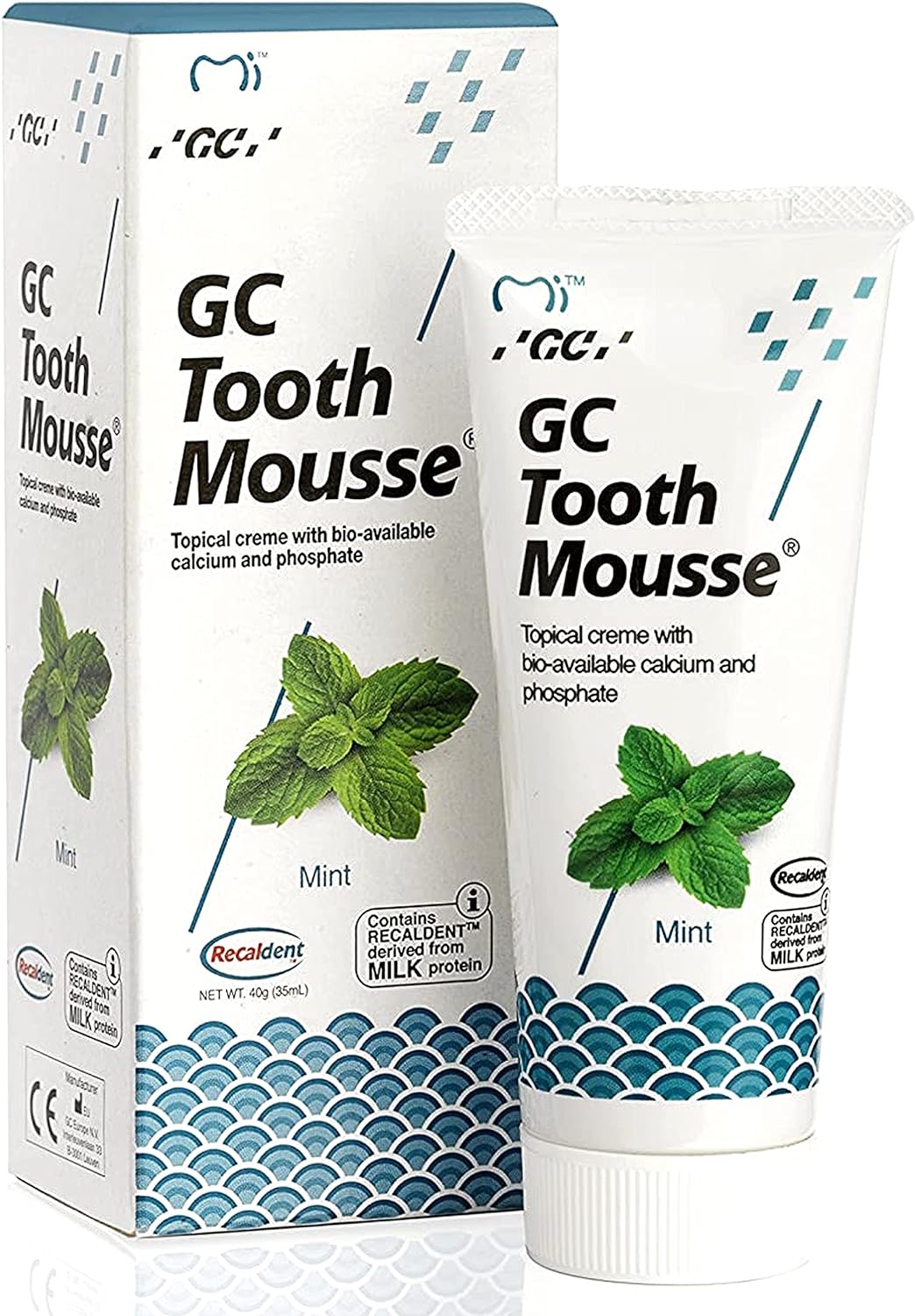 GC Tooth Mousse Mint - 40g | Remineralising Dental Crème for Sensitive Teeth