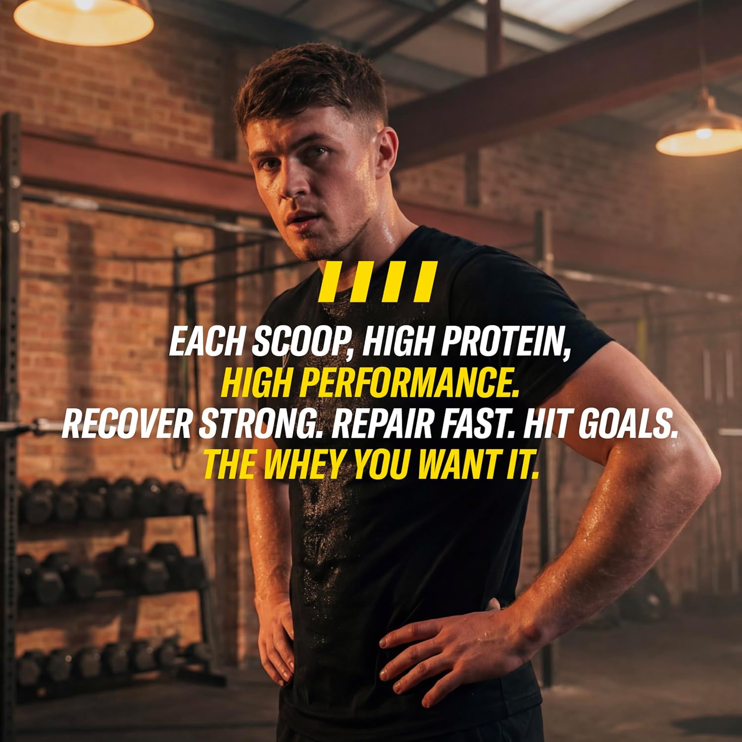 Lifestyle Image: Cellucor C4 whey protein shake cookies cream routine 1.61kg