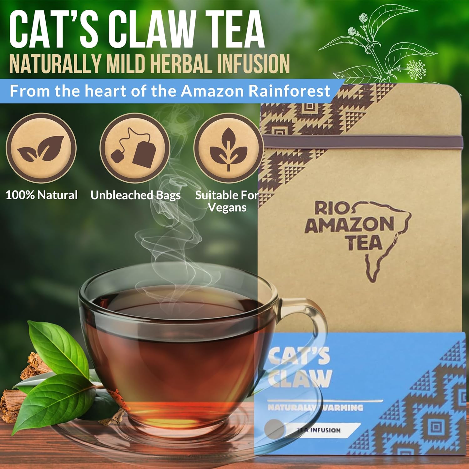 Rio Amazon Tea Cat's Claw Tea Infusion 40 Teabags