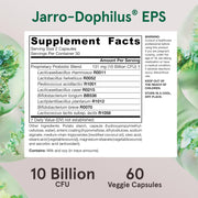 Jarrow Formulas Jarro-Dophilus EPS 10 billion CFU supplement facts ingredients capsules 60 count