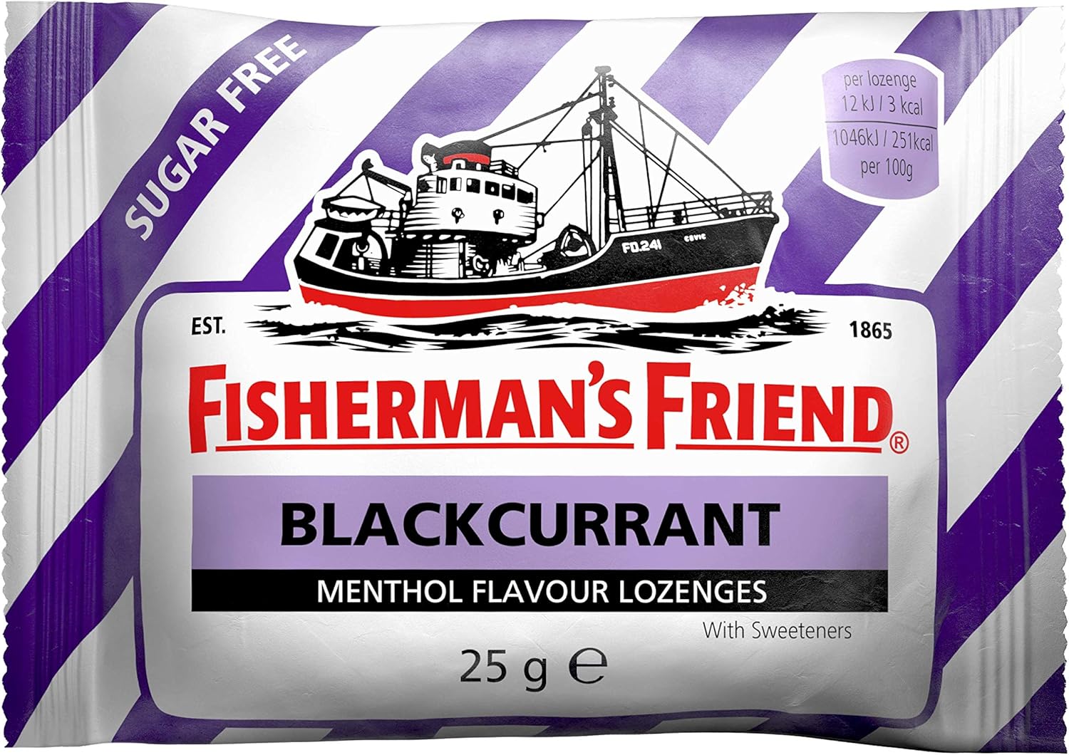 Fisherman’s Friend Blackcurrant & Menthol Lozenges – 24 Sachets