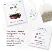 NutraTea NutraUric Cherries & Nettle Herbal Tea 20 Tea Bags instructions