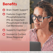 Lifestyle Image: Jarrow Formulas PS100 phosphatidylserine 100mg softgels daily supplement