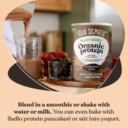 Four Sigmatic Plant-Based Organic Protein Powder, Creamy Cacao - 600g