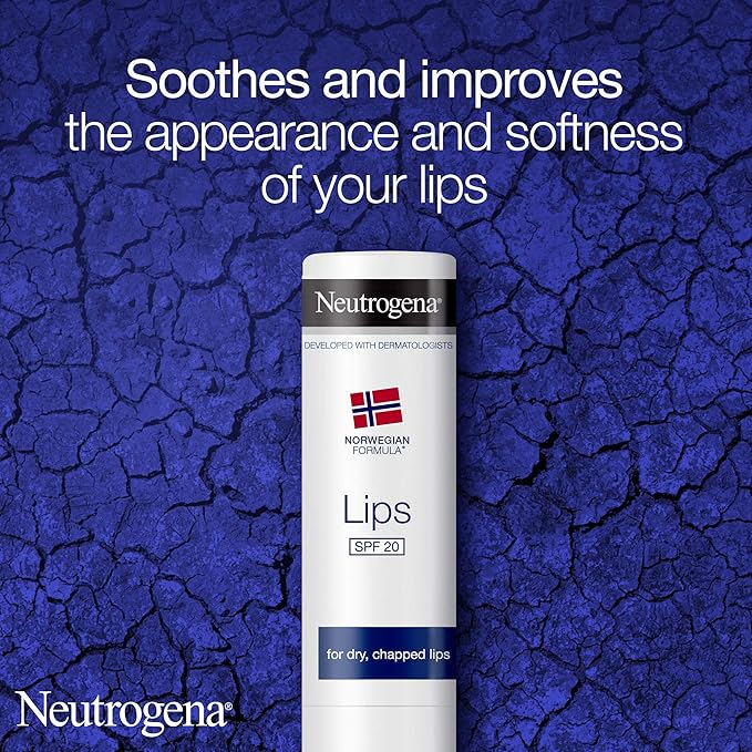 Neutrogena Norwegian Formula Lip Balm SPF 20 - 4.8g, Moisturising Sun Care
