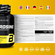 BiotechUSA L-Tyrosine 1000mg plus Iodine Supplement - 100 Capsules