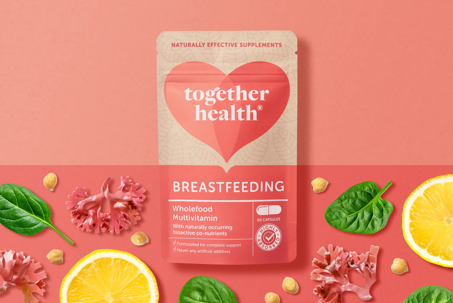 Together Health Breastfeeding Wholefood Multivitamin daily supplement capsules