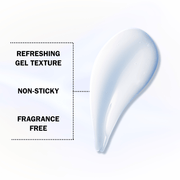 Demonstrating gentle application of Olay eye cream around the orbital bone.