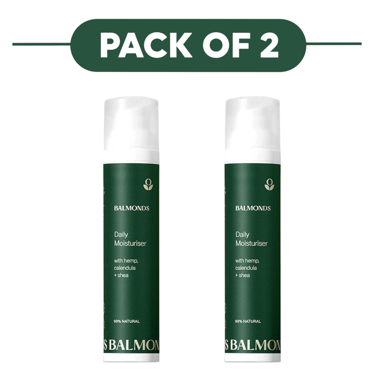 Balmonds Daily Moisturising Cream With Hemp, Calendula & Shea 100ml Pack of 2