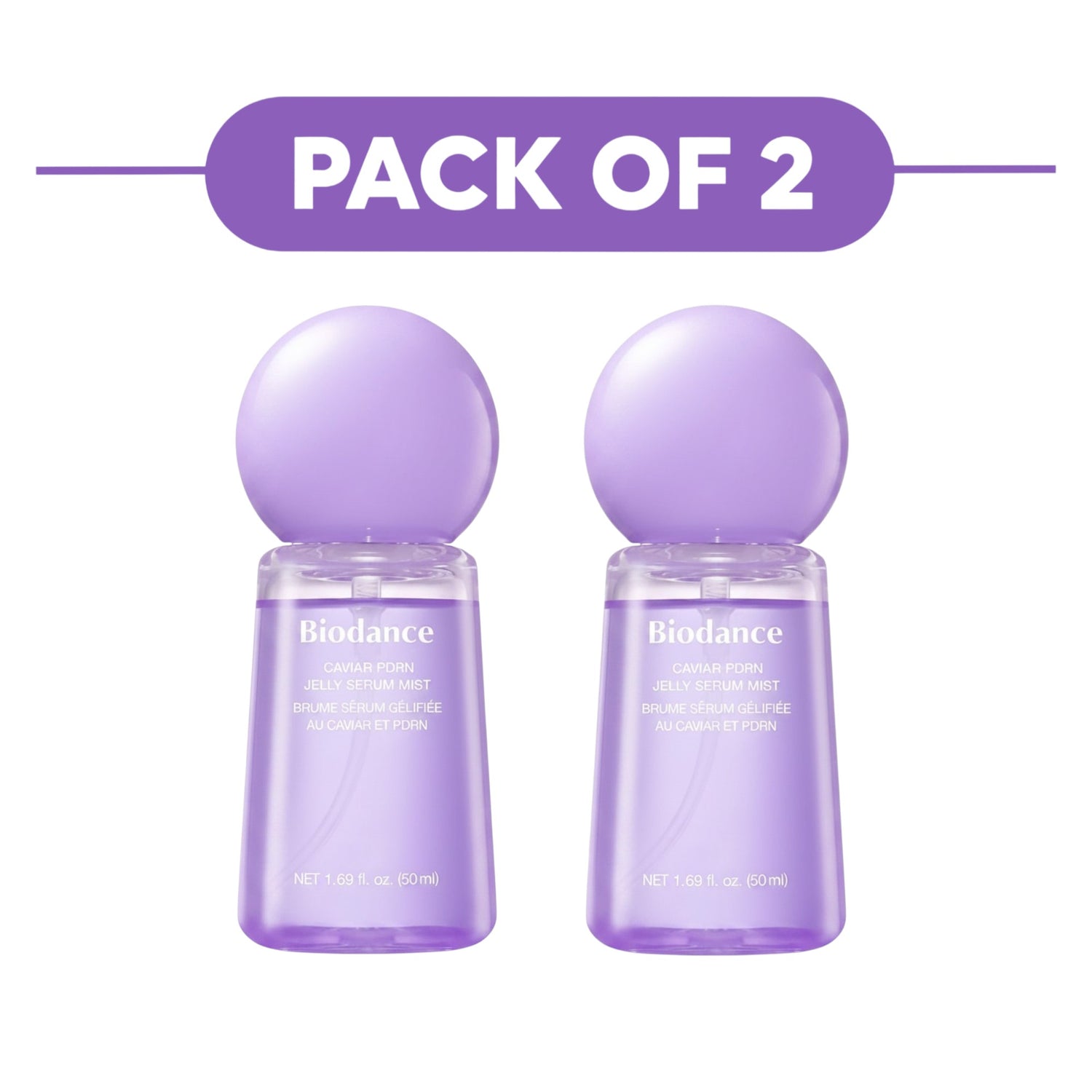 Biodance Caviar PDRN Jelly Serum Face Mist 50ml Pack of 2